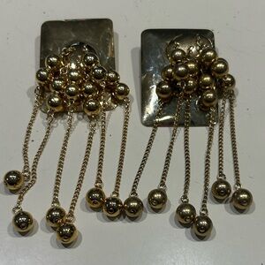Vintage Gold Dangle Earrings